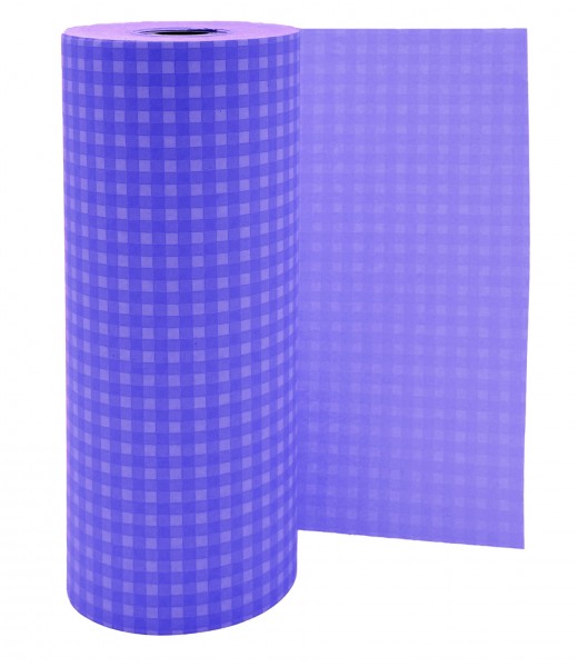 Manschettenpapier 25cm/100m Karo lila