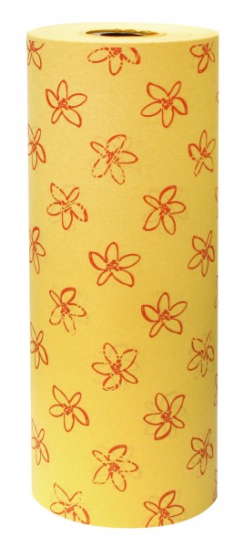 Manschettenpapier 25cm/100m "Petit Fleur" gelb