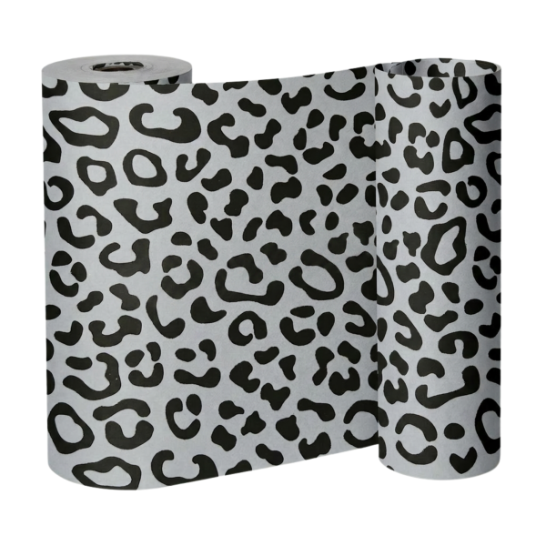 Manschettenpapier 25cm/100m "Leo" grau/schwarz