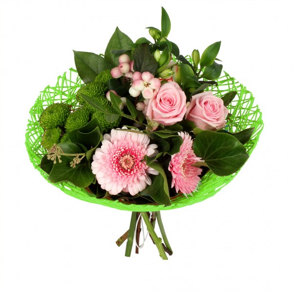 Bouquethalter Twist Ø20cm grün 10 Stück