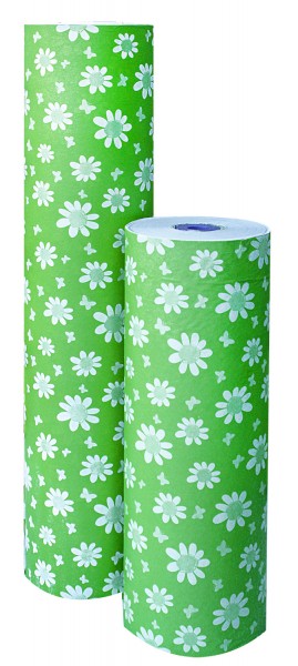 Blumenpapier "Petites Fleurs" grün 50cm 30g