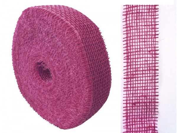 Jute 5cm/40m fuchsia