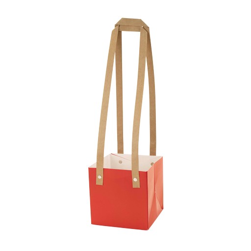 Tasche Monochrome 13x13x13cm rot (20st.)