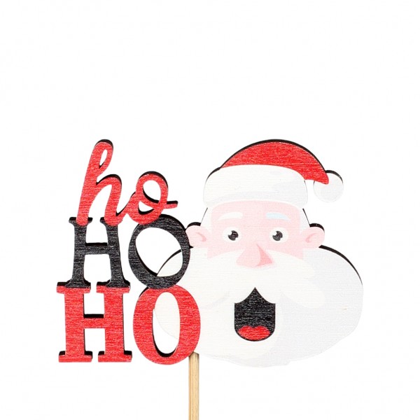 Beistecker x-mas Ho Ho Ho 63,6x8,8cm Stock 50cm (25 St)
