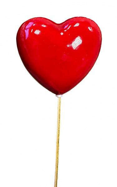 Beistecker OTH Herz 7x7 cm rot á 12 Stück