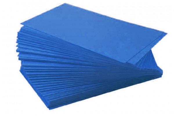 Ersatzschilder 110x65mm blau (100 Stück)
