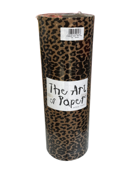 Blumenpapier 50cm 35g "Leopard" schwarz