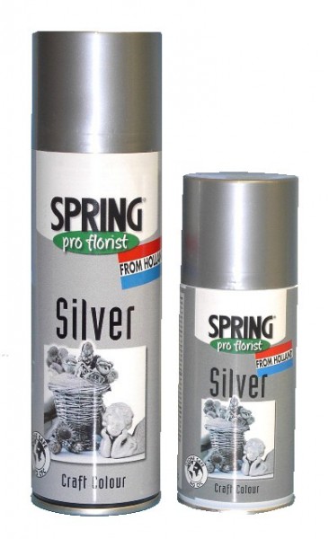 Spring Decospray 300ml Kraft silber