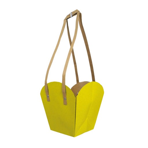 Tasche Papella 9x11x7cm gelb (10st.)