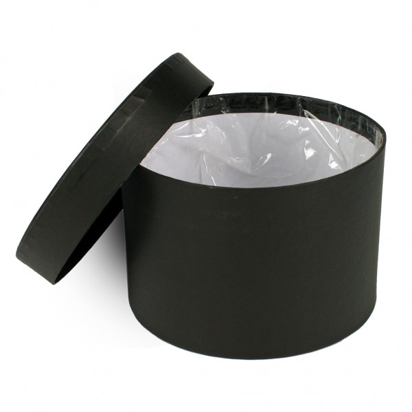 Hutschachtel foliert "S" schwarz