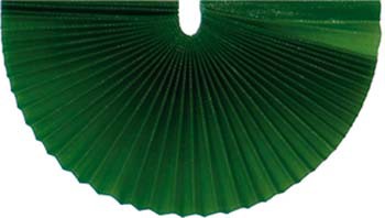 Plissee-Manschetten 165mm dunkelgrün 100 Stück