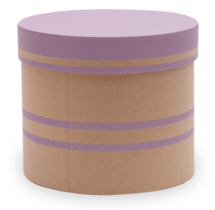 Hutschachtel foliert d=15cm x h 13cm Duo Lines lila