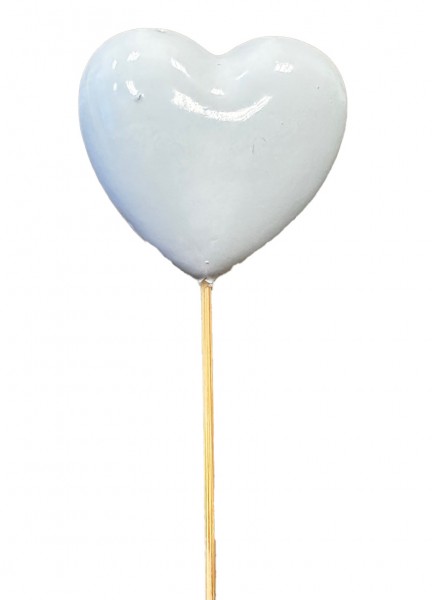 Beistecker OTH Herz 7x7 cm weiss á 12 Stück