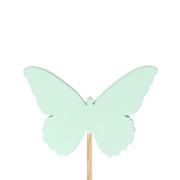 Beistecker Schmetterling Ivy 6x8cm 50cm grün (25 Stück)