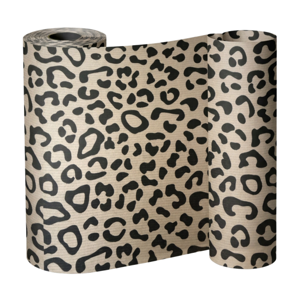 Manschettenpapier 25cm/100m "Leo" braun/schwarz