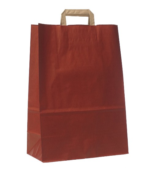 Tragetasche Papier 22x11x36cm Bordeaux 250 Stück