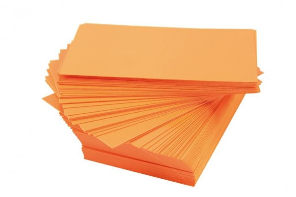 Ersatzschilder 110x65mm orange (100 Stück)