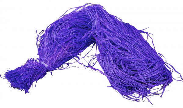 Raphia Bast gefärbt lila 500g
