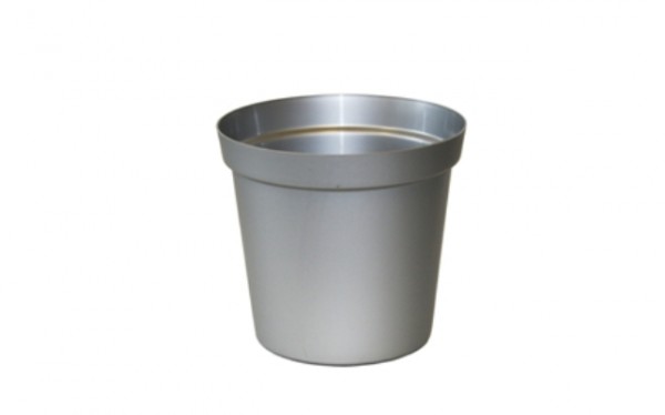 Übertopf Basic 18cm Zinklook