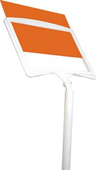 Wechselschild schräg 50cm 120x75 W 10 Stück