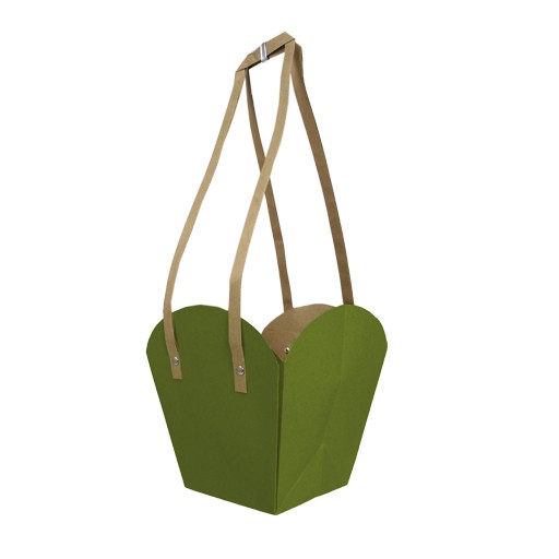 Tasche Papella 9x11x7cm grün (10st.)
