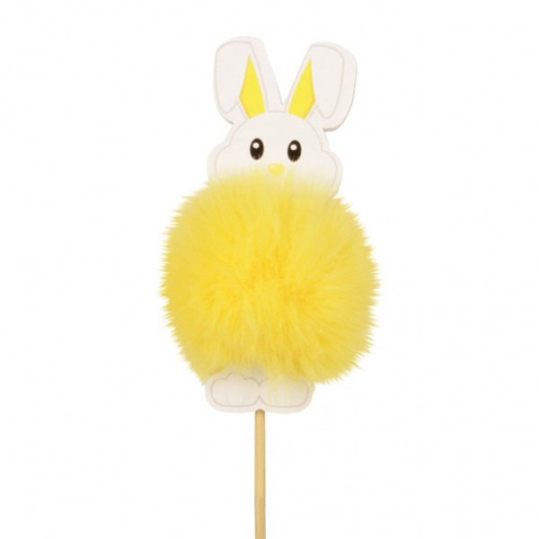 Beistecker Osterhase mit Ei Plüsch 9x4cm auf Stock 50cm