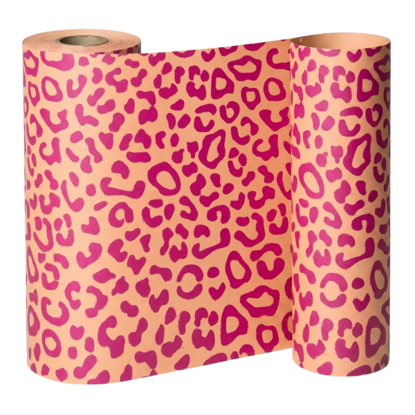 Manschettenpapier 25cm/100m "Leo" pfirsich/pink