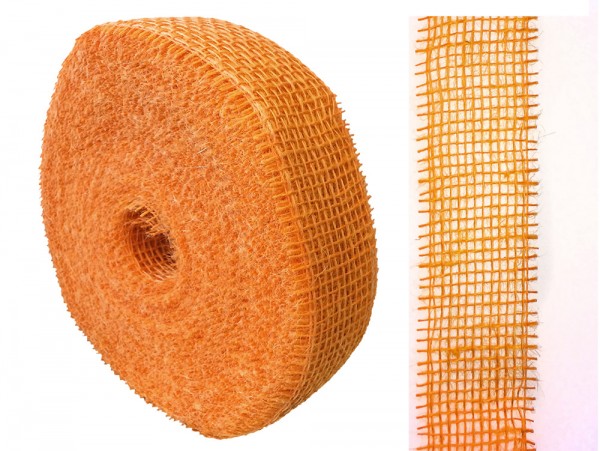Jute 5cm/40m hellorange
