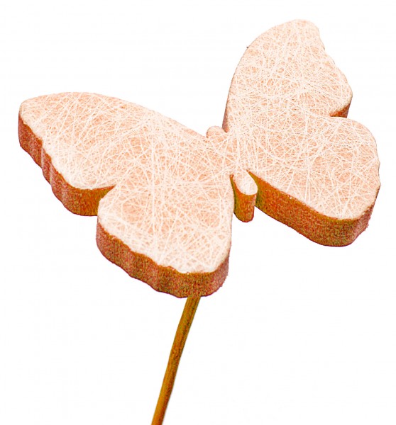 Beistecker Schmetterling Schaum orange 7cm (25 Stück)