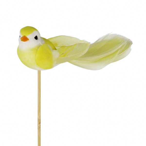 Beistecker Vogel Pájaro 11x4cm gelb (25 Stück)