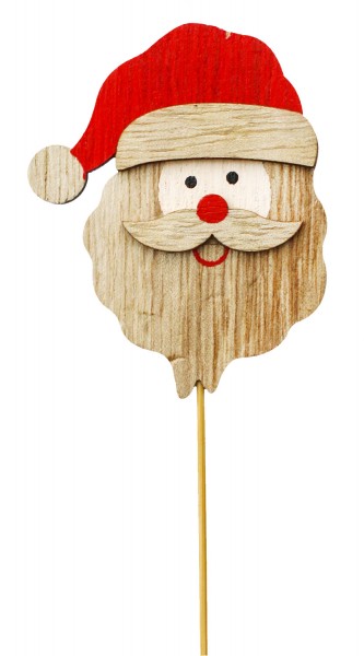 Beistecker OTH Santa Holz rot (12 Stück)