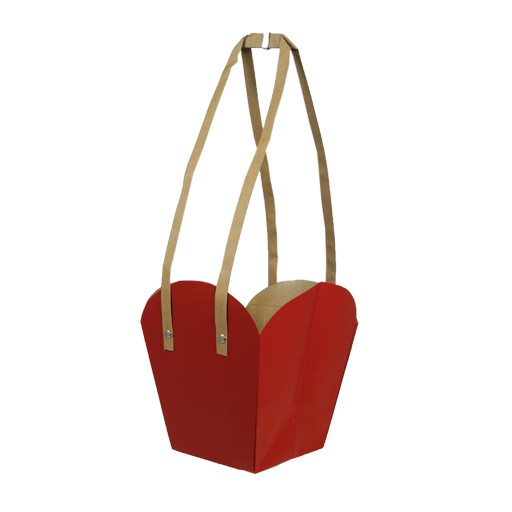Tasche Papella 9x11x7cm rot (10st.)