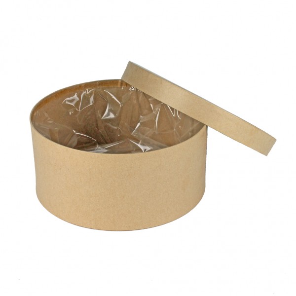 Hutschachtel foliert "L" braun
